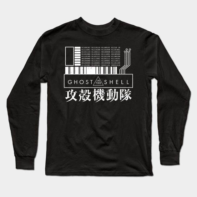 GHOST IN THE SHELL - with Japanese Long Sleeve T-Shirt by konealfares